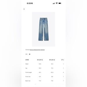 Zara mid rise jean